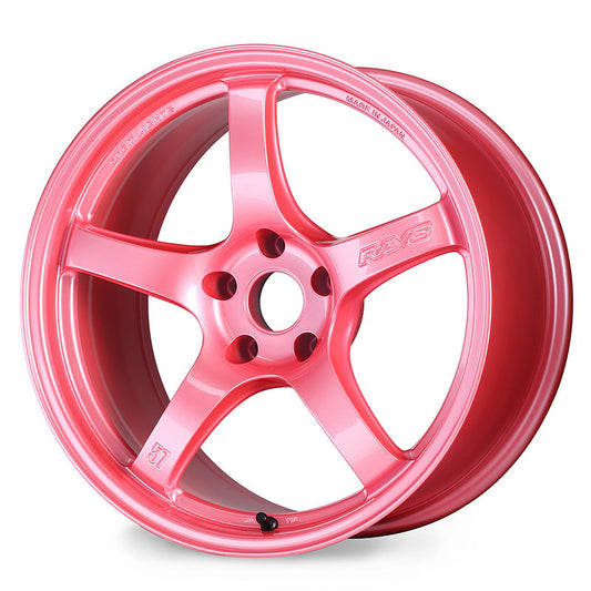 Gram Lights 57CR 17x9.0 +12 5-114.3 Sakura Pink Wheel (Special Order No Cancel)