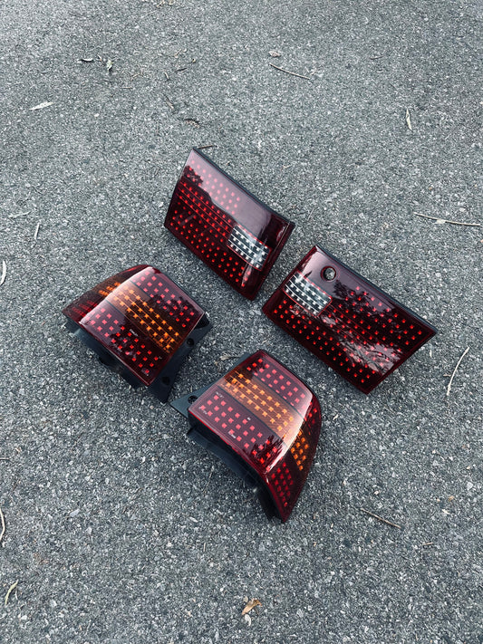 LED Tail Lights w/ Carbon Board